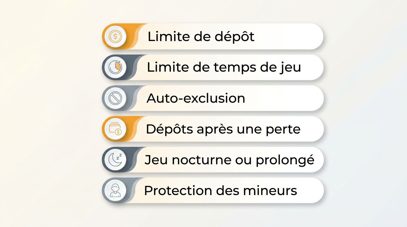 Limites et signaux de jeu responsable sur mobile